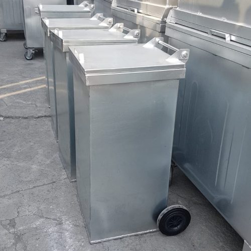 240 Litre Galvaniz Çöp Konteyneri